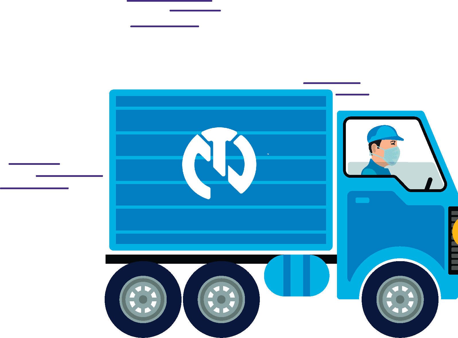 N&T Clothes vận chuyển các đơn hàng qua các tỉnh lẻ bằng Xe bán tải